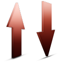 transfert rouge icon